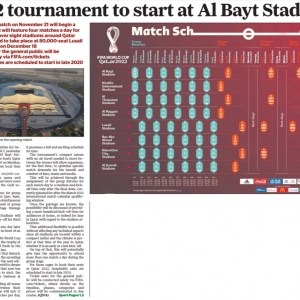 FIFA World Cup 2022 to kick off at Al Bayt Stadium 